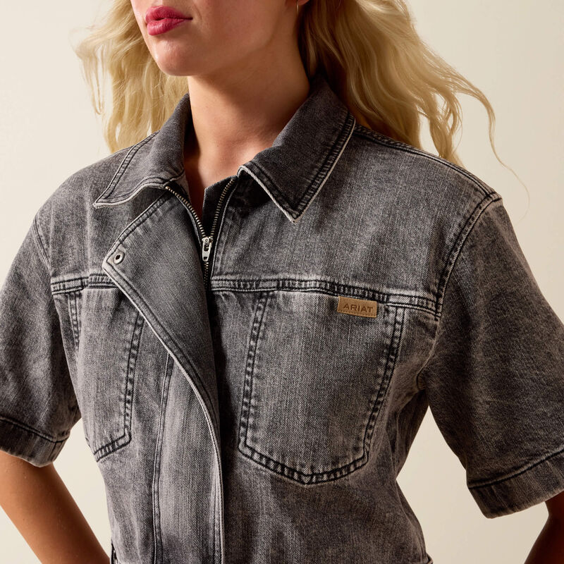 Ariat Women's Danville Black Denim Western Romper