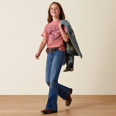 Ariat Girl's Mauvelous Farm Quilt Tee