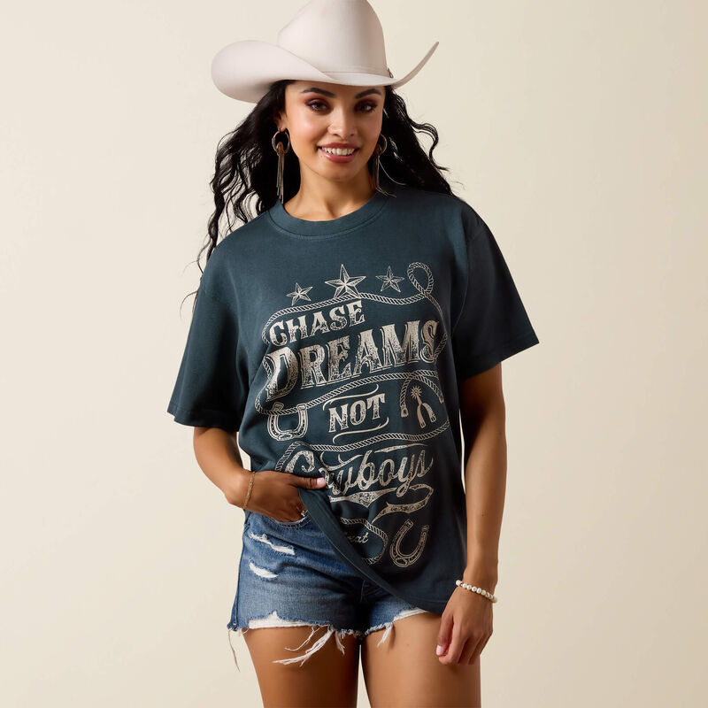 Ariat Women's Chase Dreams Midnight Navy Tee