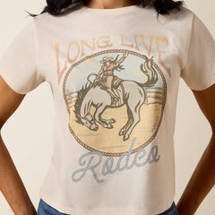 Ariat Women's Natural Long Live Rodeo Tee