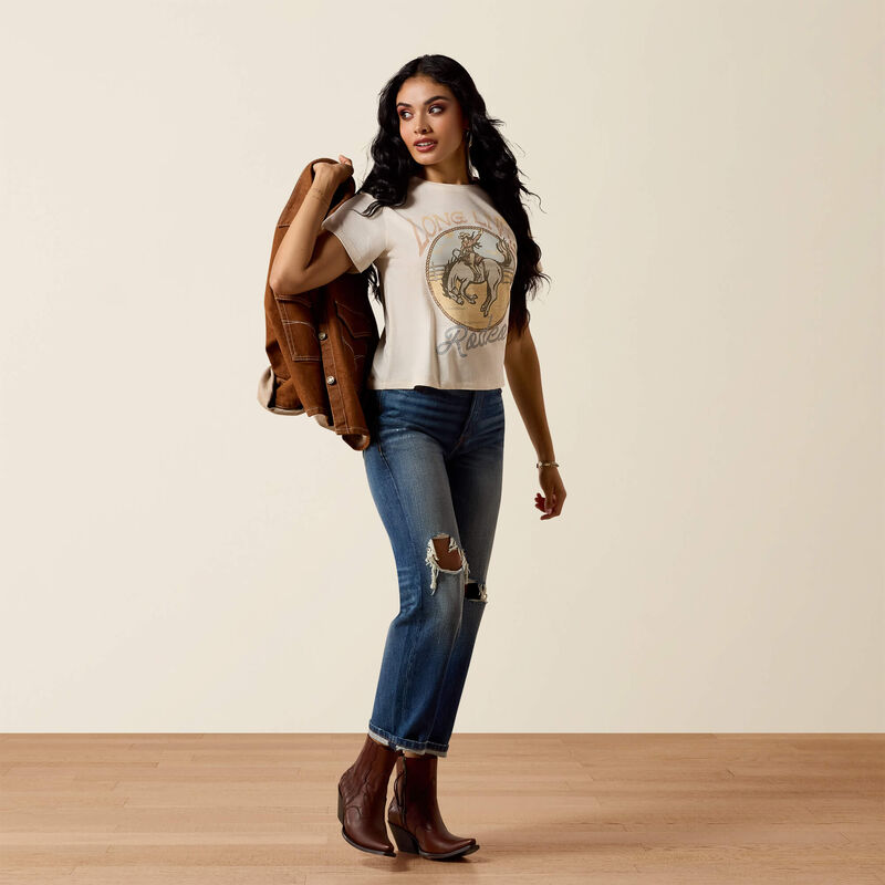 Ariat Women's Natural Long Live Rodeo Tee