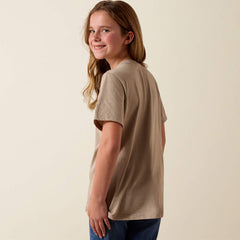 Ariat Girls Western Tan Collage Tee
