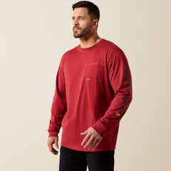 Ariat Men's Rebar Workman Logo Tee | Red Brick