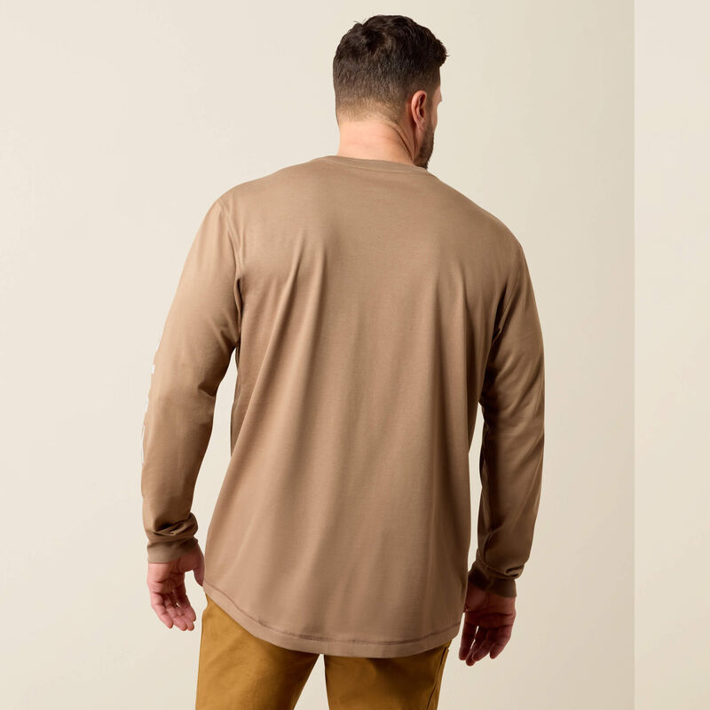 Ariat Men's Rebar Workman Logo Tee | Caribou Harbor Mist