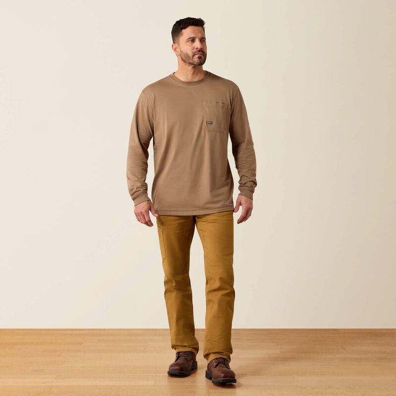 Ariat Men's Rebar Workman Logo Tee | Caribou Harbor Mist