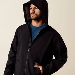 Ariat Men's Rebar Durastretch Utility Softshell Hoodie | Black