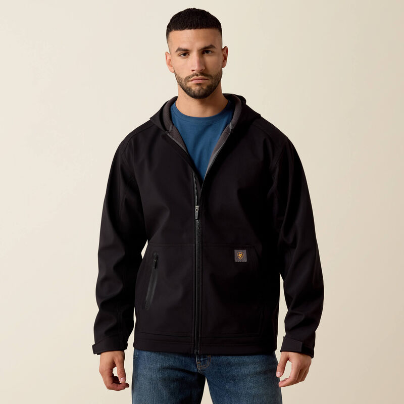 Ariat Men's Rebar Durastretch Utility Softshell Hoodie | Black