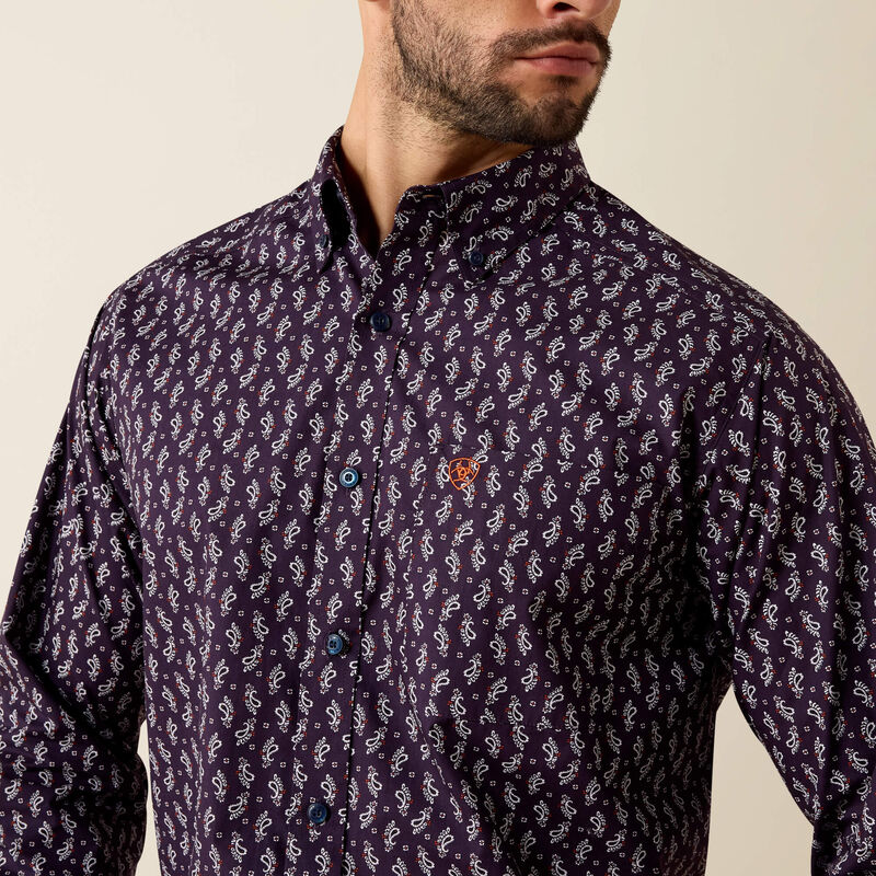 Ariat Men's Parry Classic Fit Shirt | Purplavy Paisley Print