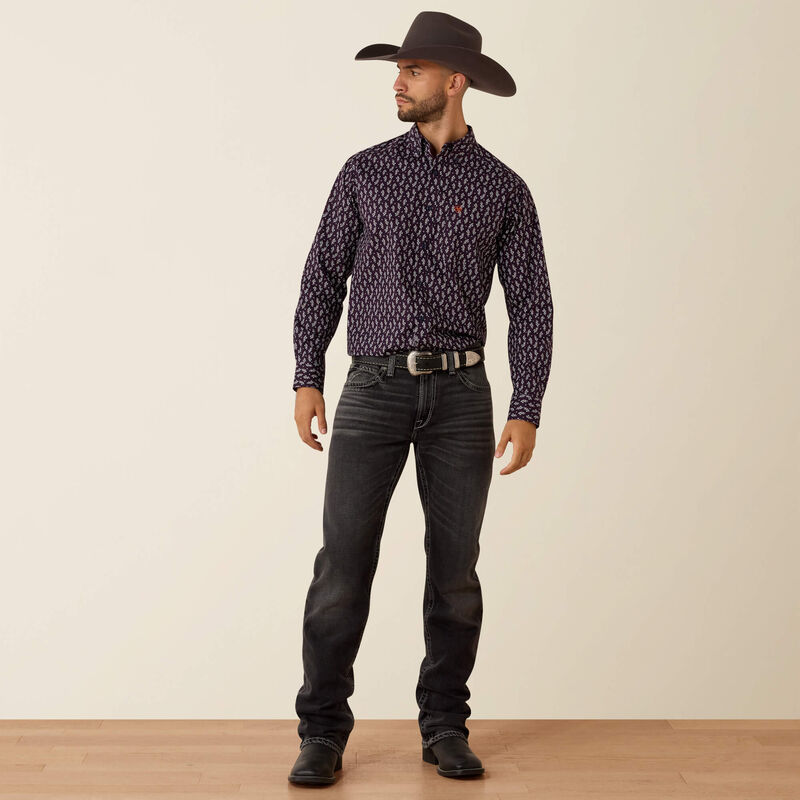 Ariat Men's Parry Classic Fit Shirt | Purplavy Paisley Print