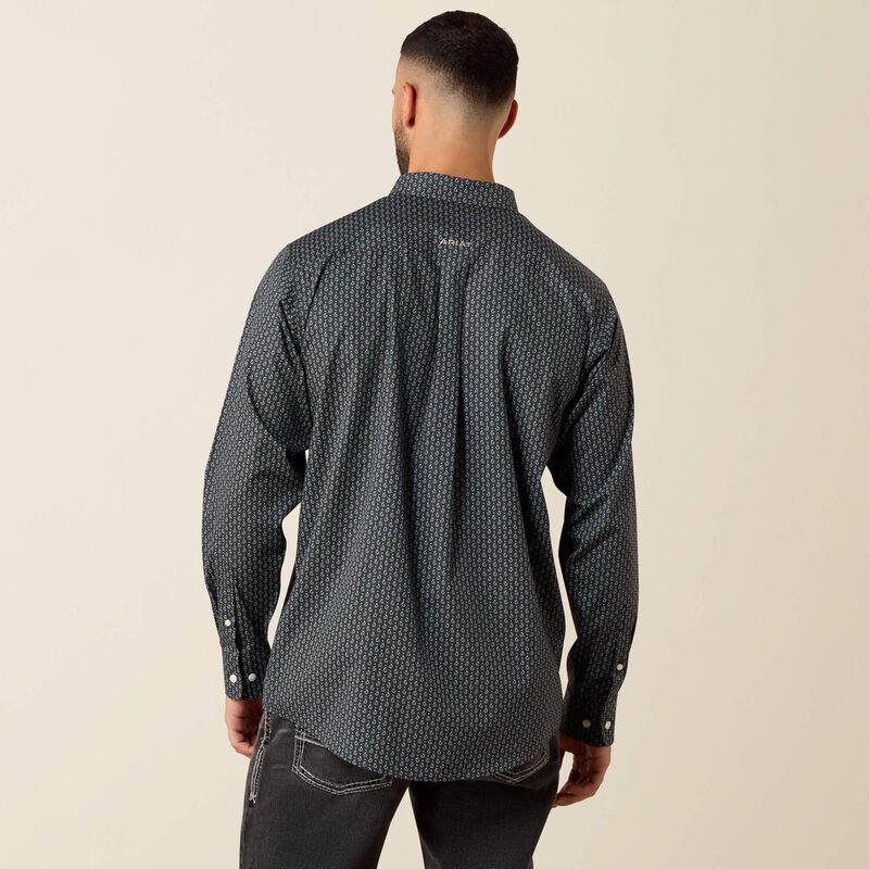 Ariat Men's Wrinkle Free Barnaby Classic Fit Shirt | Phantom Paisley