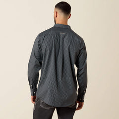 Ariat Men's Wrinkle Free Barnaby Classic Fit Shirt | Phantom Paisley