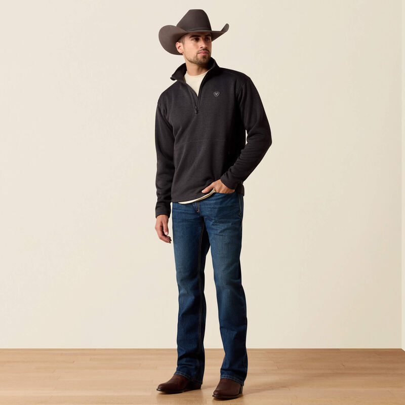 Ariat Men's Caldwell 1/4 Zip Sweater | Midnight Navy