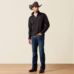 Ariat Men's Caldwell 1/4 Zip Sweater | Midnight Navy