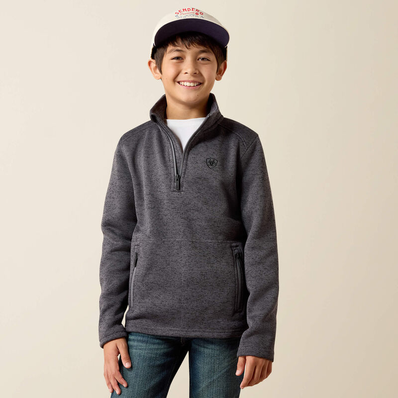 Ariat Boys Caldwell 1/4 Zip Sweater | Iron Gate