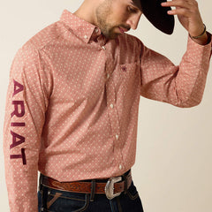 Ariat Men's Team Dixon Classic Fit Shirt | Ketchup Multi Geo Print
