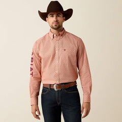 Ariat Men's Team Dixon Classic Fit Shirt | Ketchup Multi Geo Print