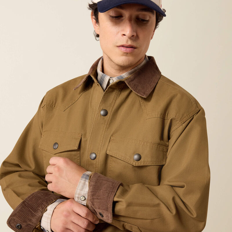 Ariat Men's Retro Canvas Shirt Jacket | Kangaroo