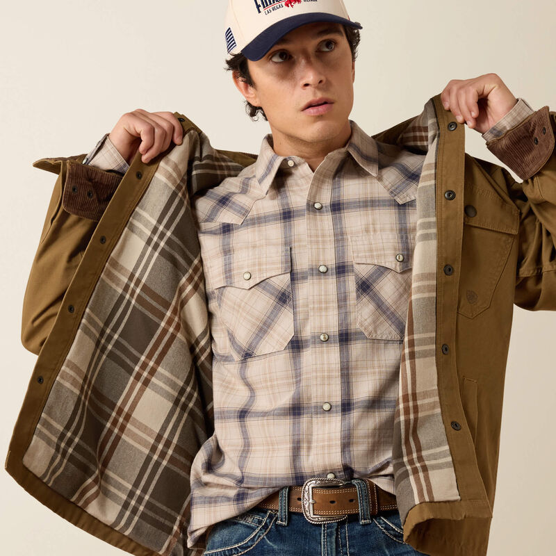 Ariat Men's Retro Canvas Shirt Jacket | Kangaroo