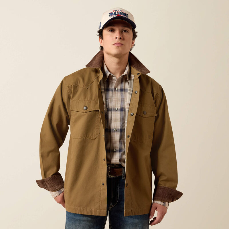 Ariat Men's Retro Canvas Shirt Jacket | Kangaroo