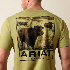 Ariat Men's Grazers Tee | Tent Green