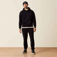 Ariat Men's ToughStock Washed Heavyweight Fleece Hoodie | Black