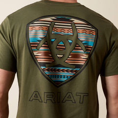 Ariat Men's Rust Serape Shield T-Shirt | Grape Leaf