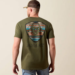 Ariat Men's Rust Serape Shield T-Shirt | Grape Leaf