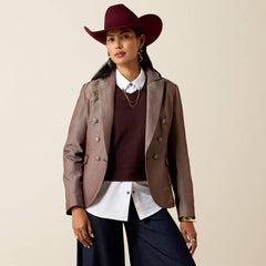 Ariat Women's Herringbone Blazer | Coffee