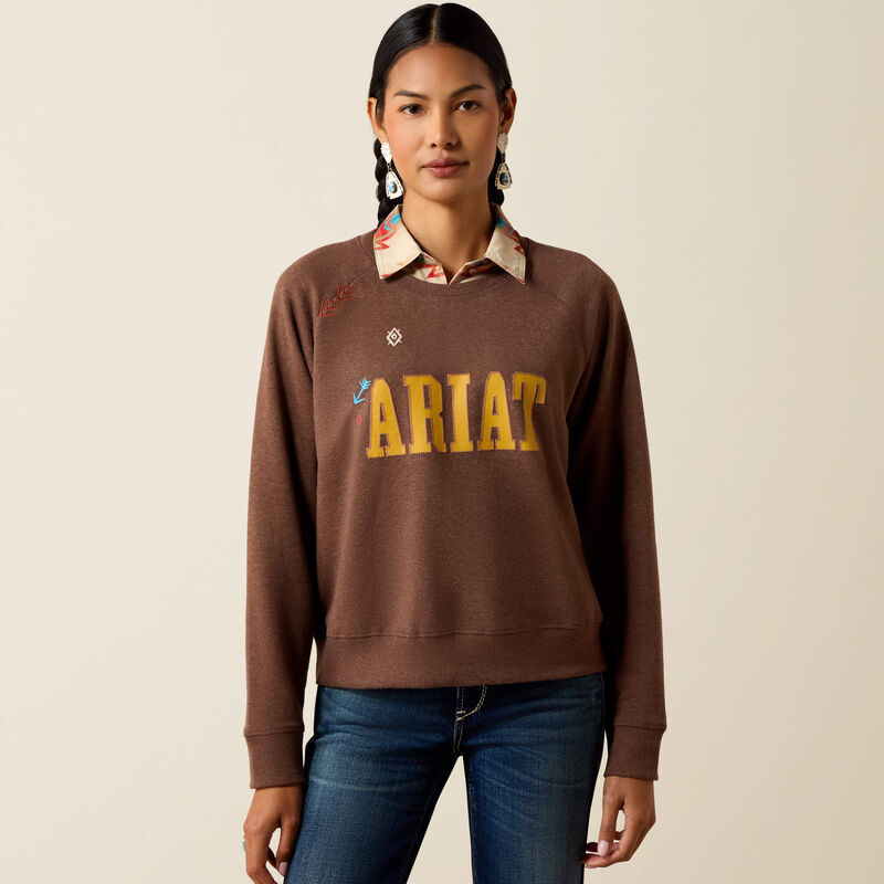 Ariat Women's Essential Crew Sweatshirt | Coffee