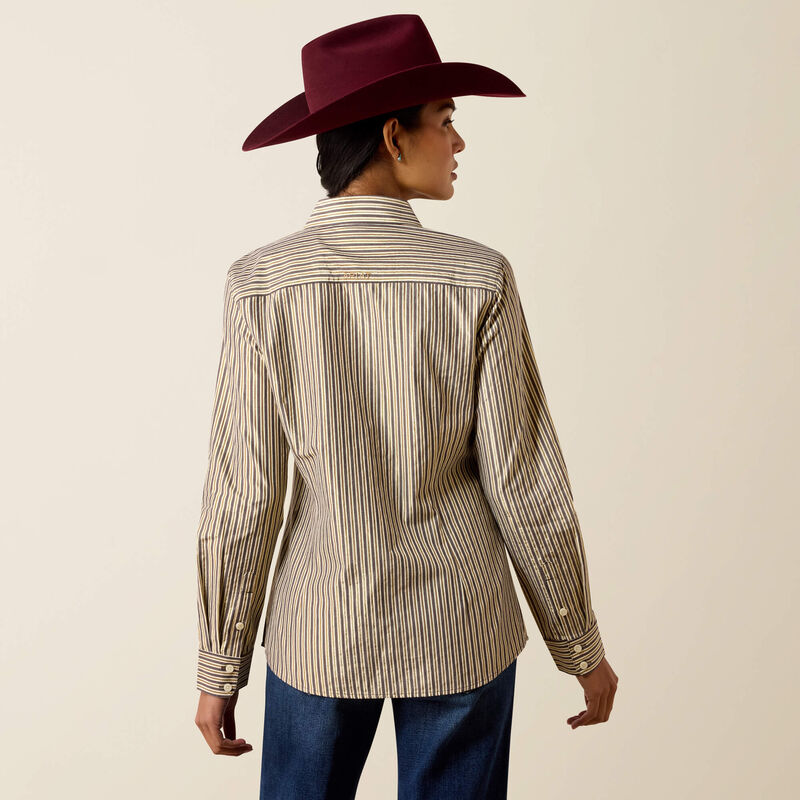 Ariat Women's Kirby Stretch Shirt | Chocolate Plum Stripe