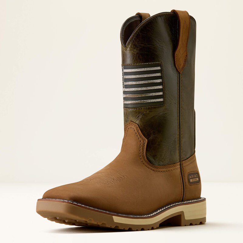 Arait Men's Activator Patriot Wide Square Toe Work Boots