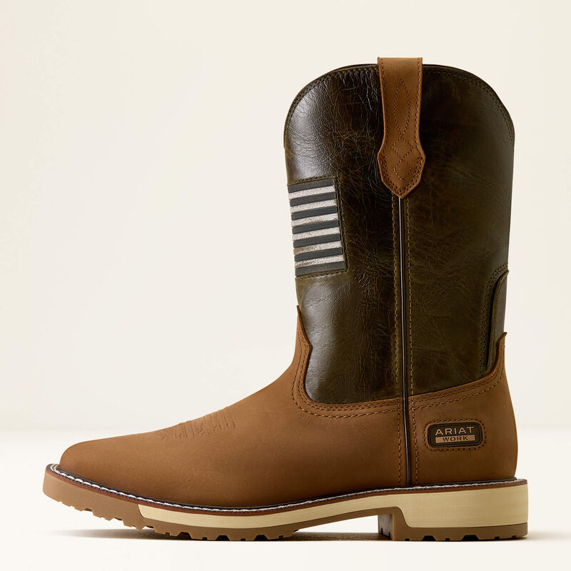 Arait Men's Activator Patriot Wide Square Toe Work Boots