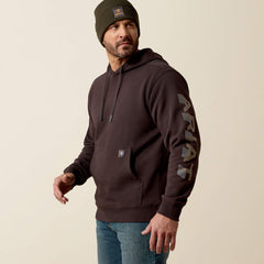 Ariat Men's Rebar Lightweight Logo Hoodie | Canteen