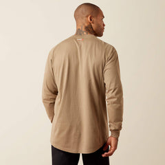 Ariat Men's FR Air Henley Shirt | Field Khaki