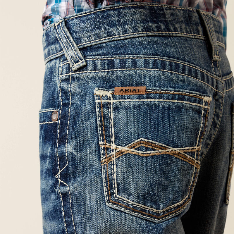 Ariat Boys' B4 Relaxed Jonathan Boot Cut Jean