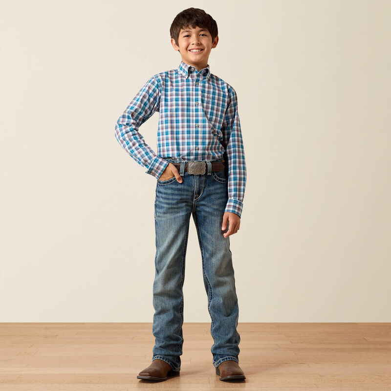 Ariat Boys' B4 Relaxed Jonathan Boot Cut Jean
