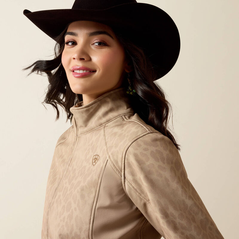 Ariat Women's Softshell Faded Leopard Print Jacket