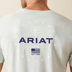 Ariat Men's USA Simple Seal Glacier Tee