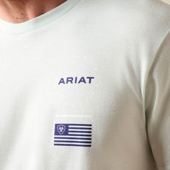 Ariat Men's USA Simple Seal Glacier Tee