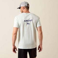 Ariat Men's USA Simple Seal Glacier Tee