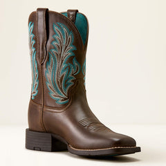 Ariat Women's Round Up Filly Wide Square Toe Western Boot