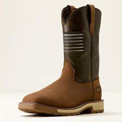 Ariat Men's Activator Patriot Wide Square Toe Steel Toe Work Boot
