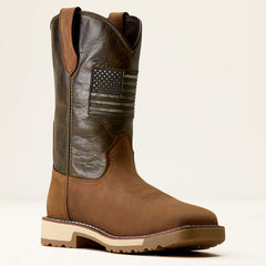Ariat Men's Activator Patriot Wide Square Toe Steel Toe Work Boot