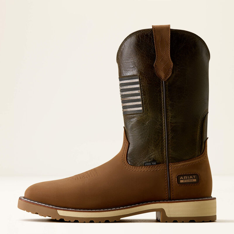 Ariat Men's Activator Patriot Wide Square Toe Steel Toe Work Boot
