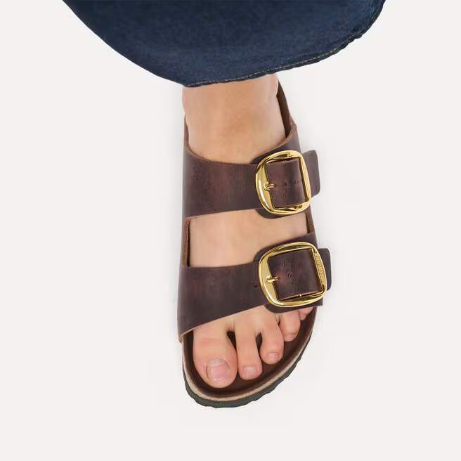 Arizona Big Buckle Oiled Leather Habana Birkenstock Sandal