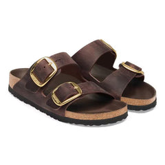 Arizona Big Buckle Oiled Leather Habana Birkenstock Sandal