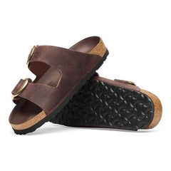 Arizona Big Buckle Oiled Leather Habana Birkenstock Sandal
