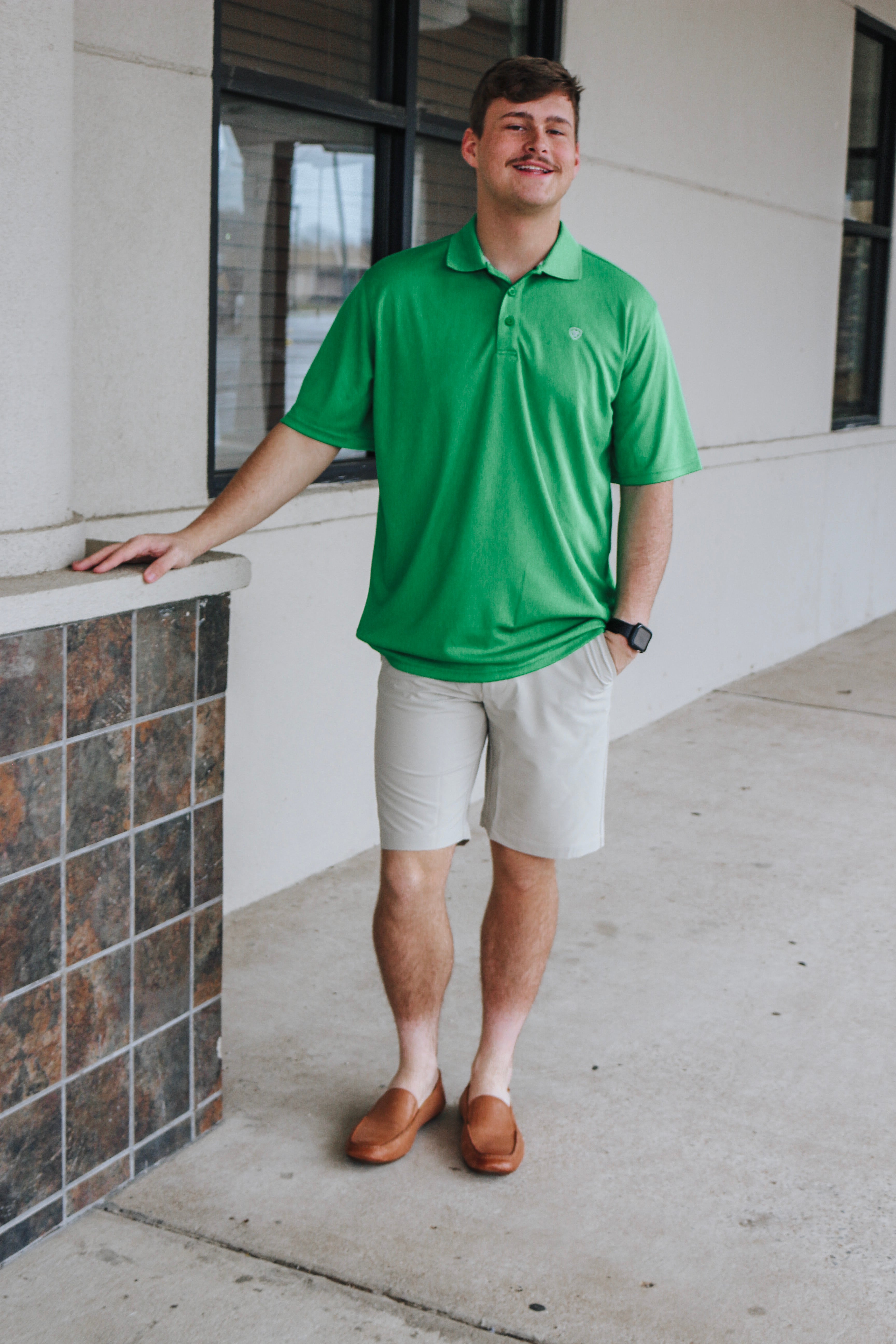 Ariat Men's TEK Polo- Fern Green