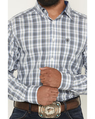 Ariat Men's Wrinkle Free White Cody Fitted Long Sleeve Shirt