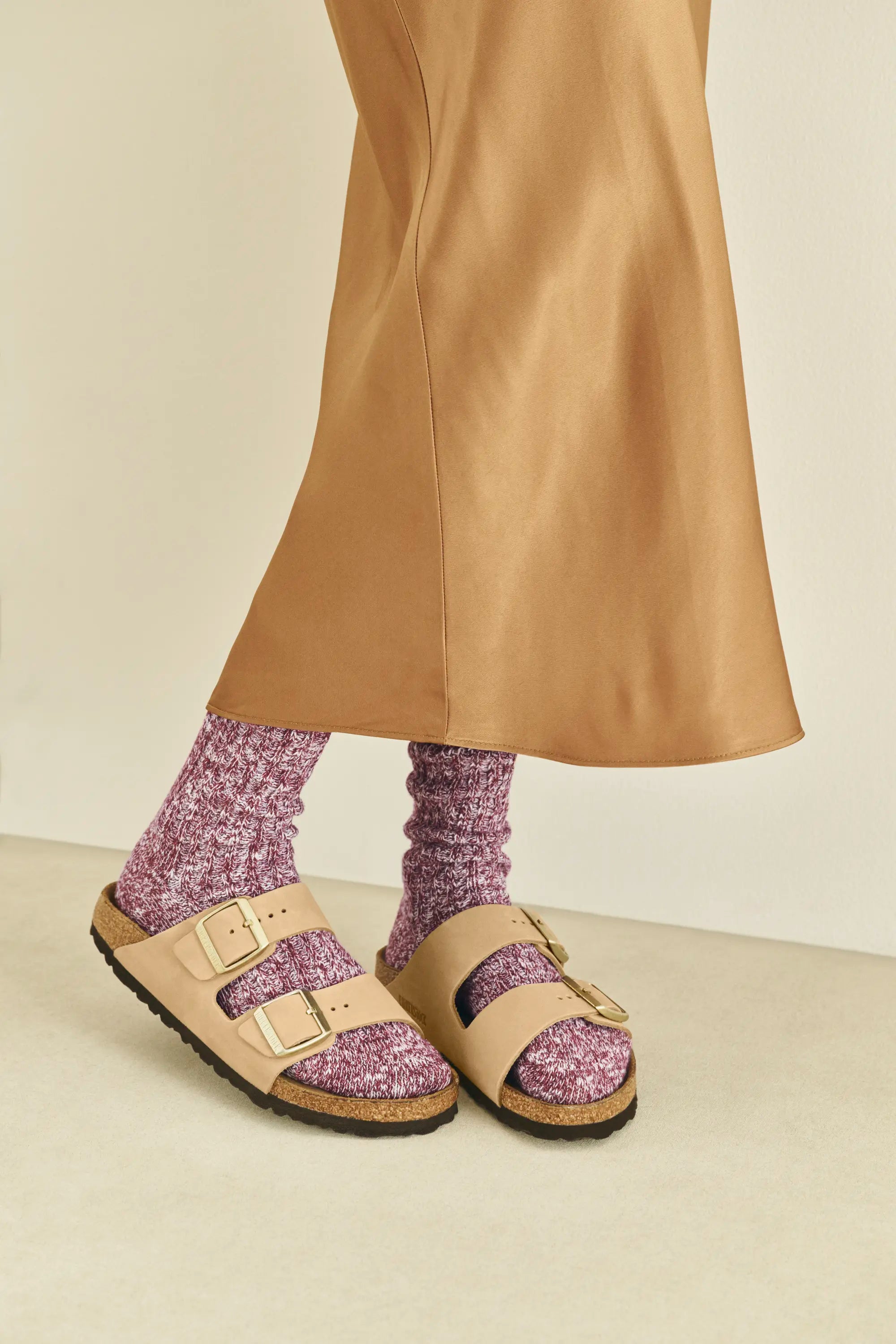 Arizona Soft Footbed Nubuck Leather - Sandcastle Birkenstock Sandal - NARROW FIT